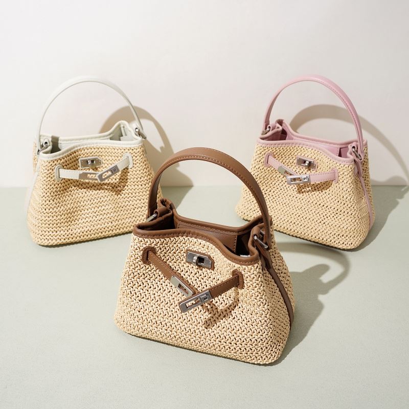 Bolso De Paja Con Asa