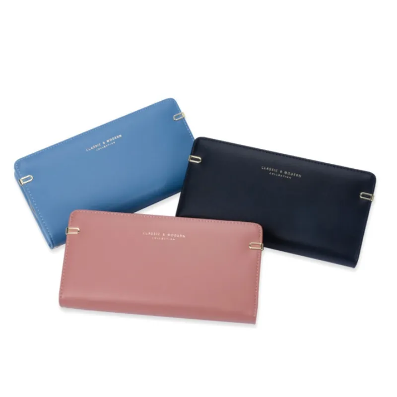 Gran billetera con muchas ranuras para tarjetas