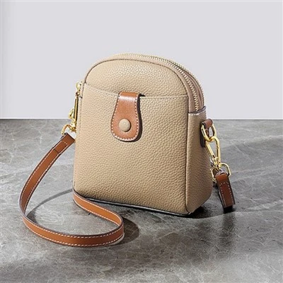 Bolsa cruzada para teléfono color caqui