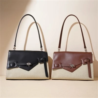 Elegantes bolsos de hombro tipo mensajero negros