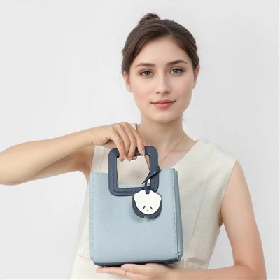 Bolsos de cuero azul de verano Bolso bandolera